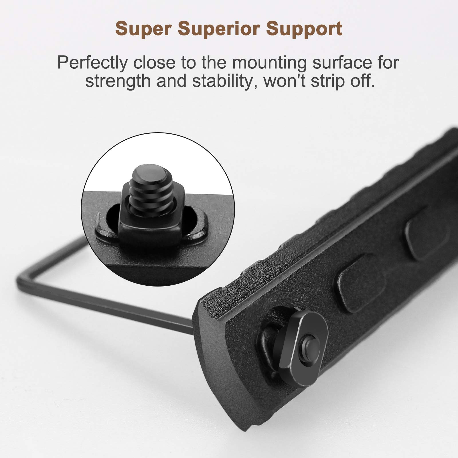 Amazon.com : Bontok Single Picatinny Aluminum Accessory Rail Set 3